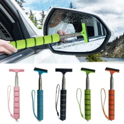 Telescopic Stainless Steel Car Rearview Mirror Wiper with Retractable