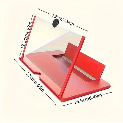 Projecteur d’amplificateur d’écran de téléphone 3D HD, support pliable pour films, vidéos, jeux, compatible avec tous les smartphones de 10 pouces