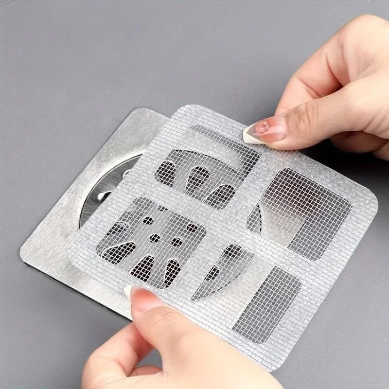 10-50pcs Disposable Shower Drain Hair Catcher Mesh Shower Drain Covers