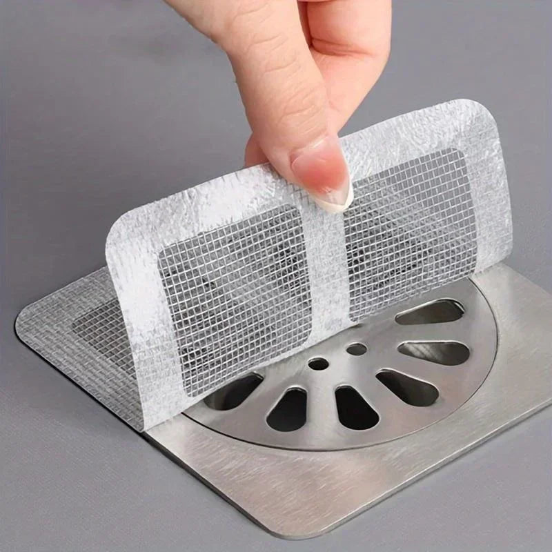 10-50pcs Disposable Shower Drain Hair Catcher Mesh Shower Drain Covers