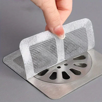 10-50pcs Disposable Shower Drain Hair Catcher Mesh Shower Drain Covers
