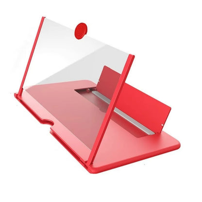 Projecteur d’amplificateur d’écran de téléphone 3D HD, support pliable pour films, vidéos, jeux, compatible avec tous les smartphones de 10 pouces